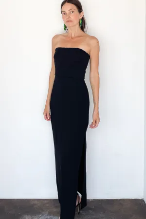 Crepe Strapless Dress