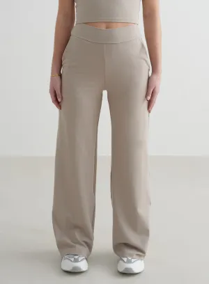 Dark Clay Sense Wide Pants