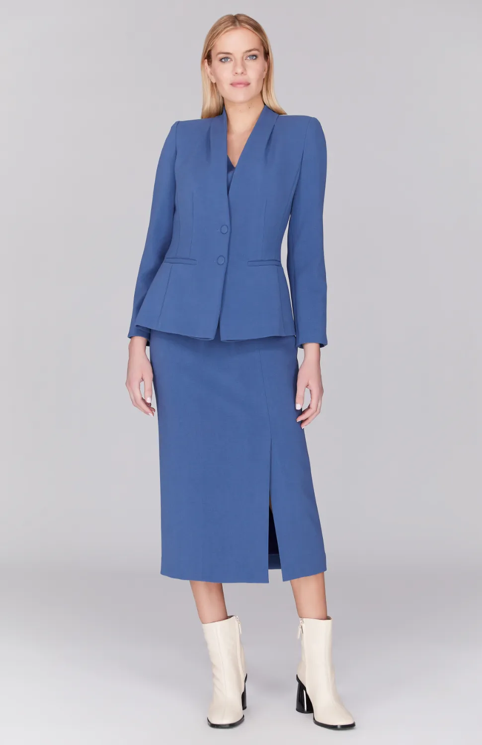 Double Face Fitted Jacket w/ Bias