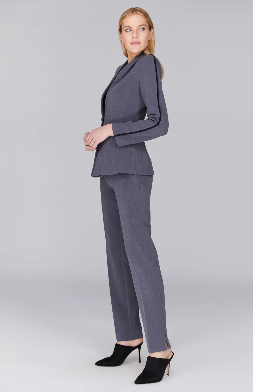 Double Face Fitted Jacket w/ Bias