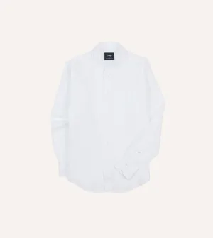 Drake's Linen Summer Shirt - White