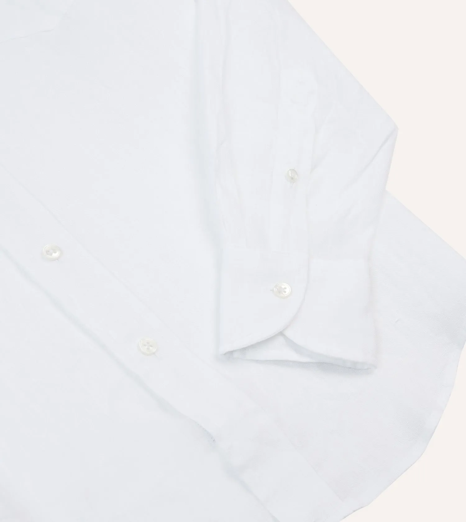 Drake's Linen Summer Shirt - White
