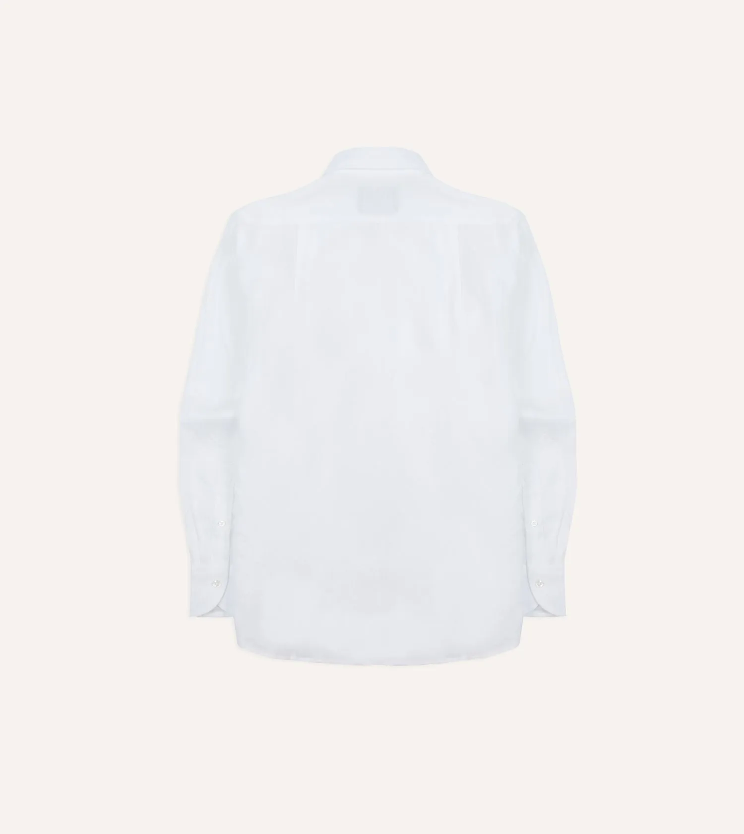 Drake's Linen Summer Shirt - White