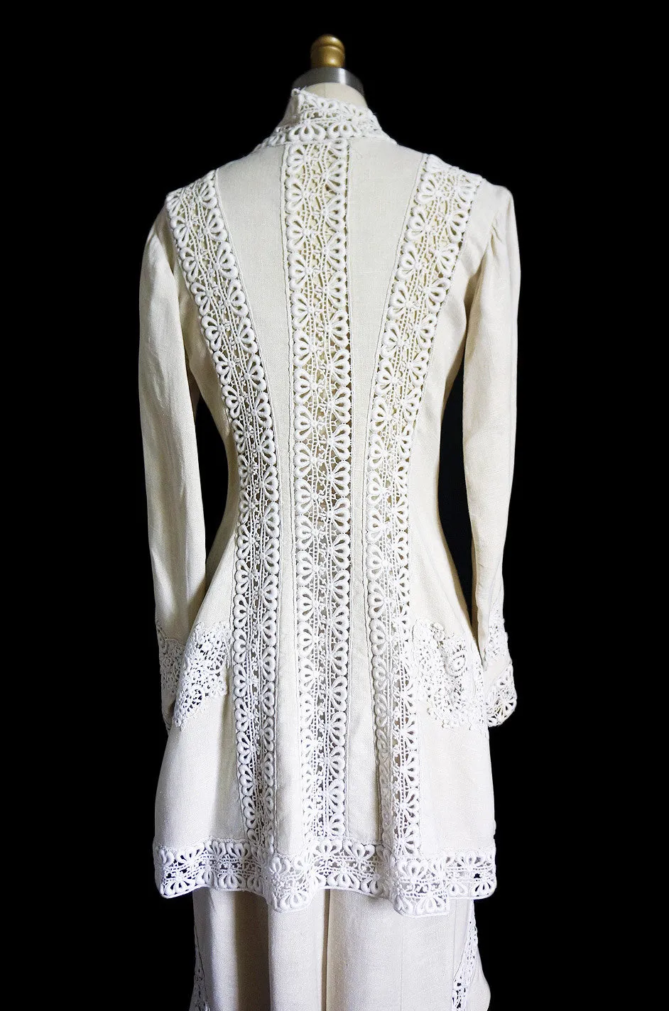 Edwardian Linen & Lace Walking Suit