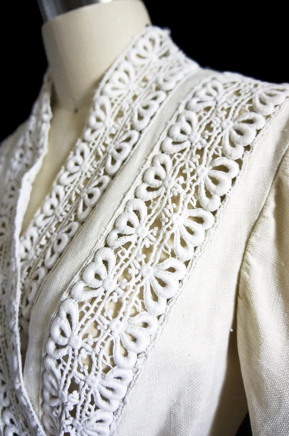 Edwardian Linen & Lace Walking Suit