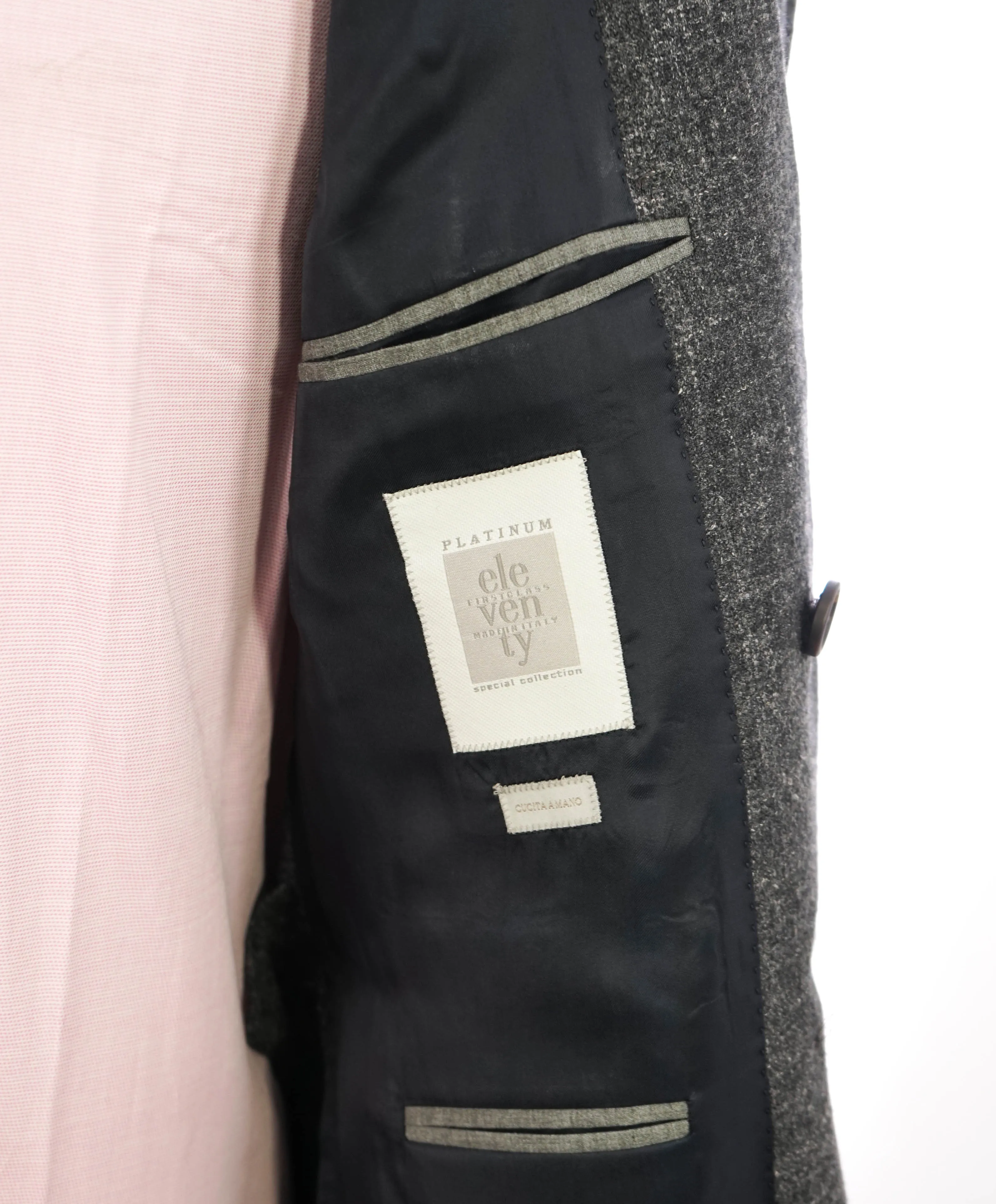ELEVENTY - "ALPACA & LINEN" PLATINUM Gray Fleck Suit - 40 (50 EU)