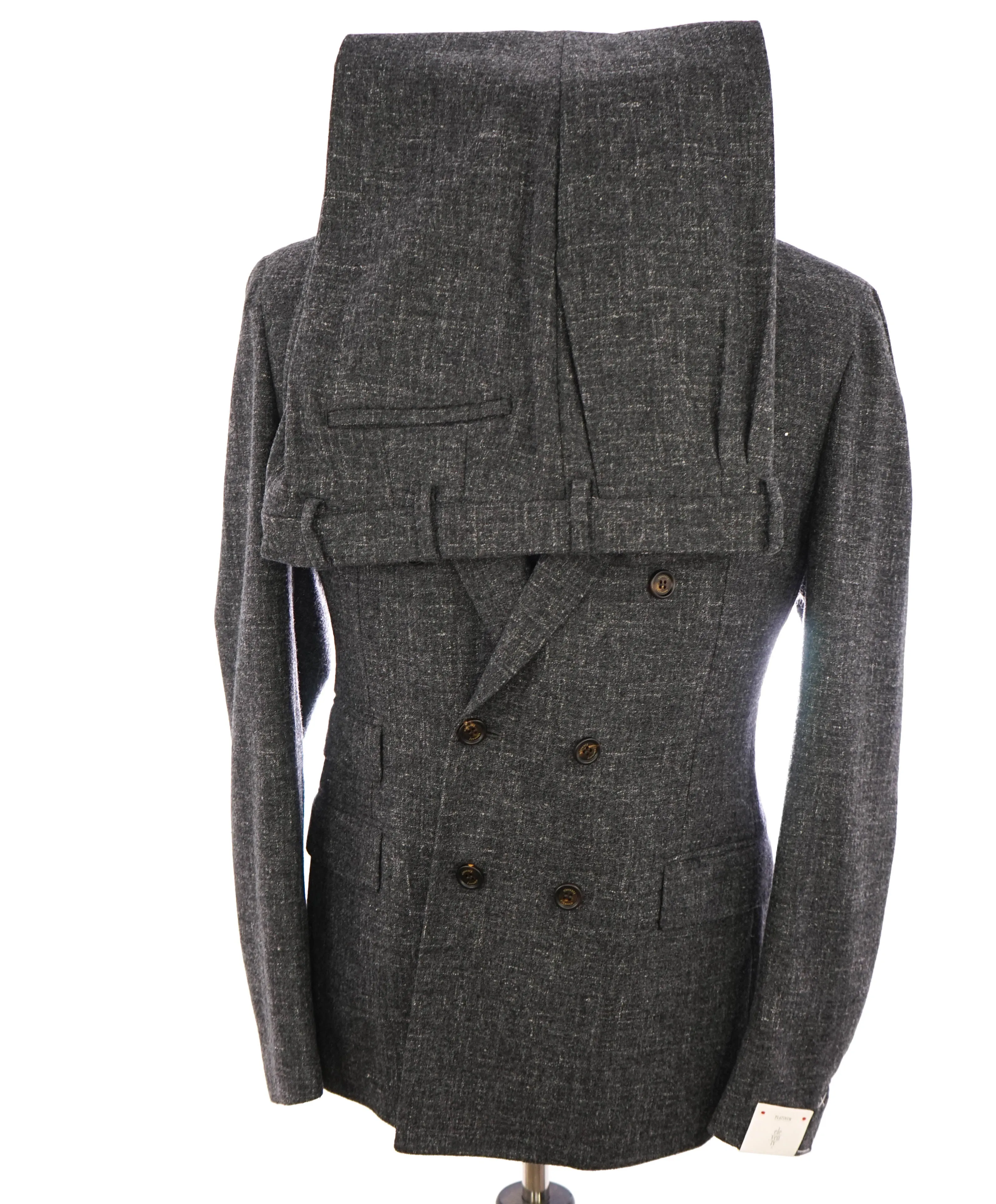 ELEVENTY - "ALPACA & LINEN" PLATINUM Gray Fleck Suit - 40 (50 EU)
