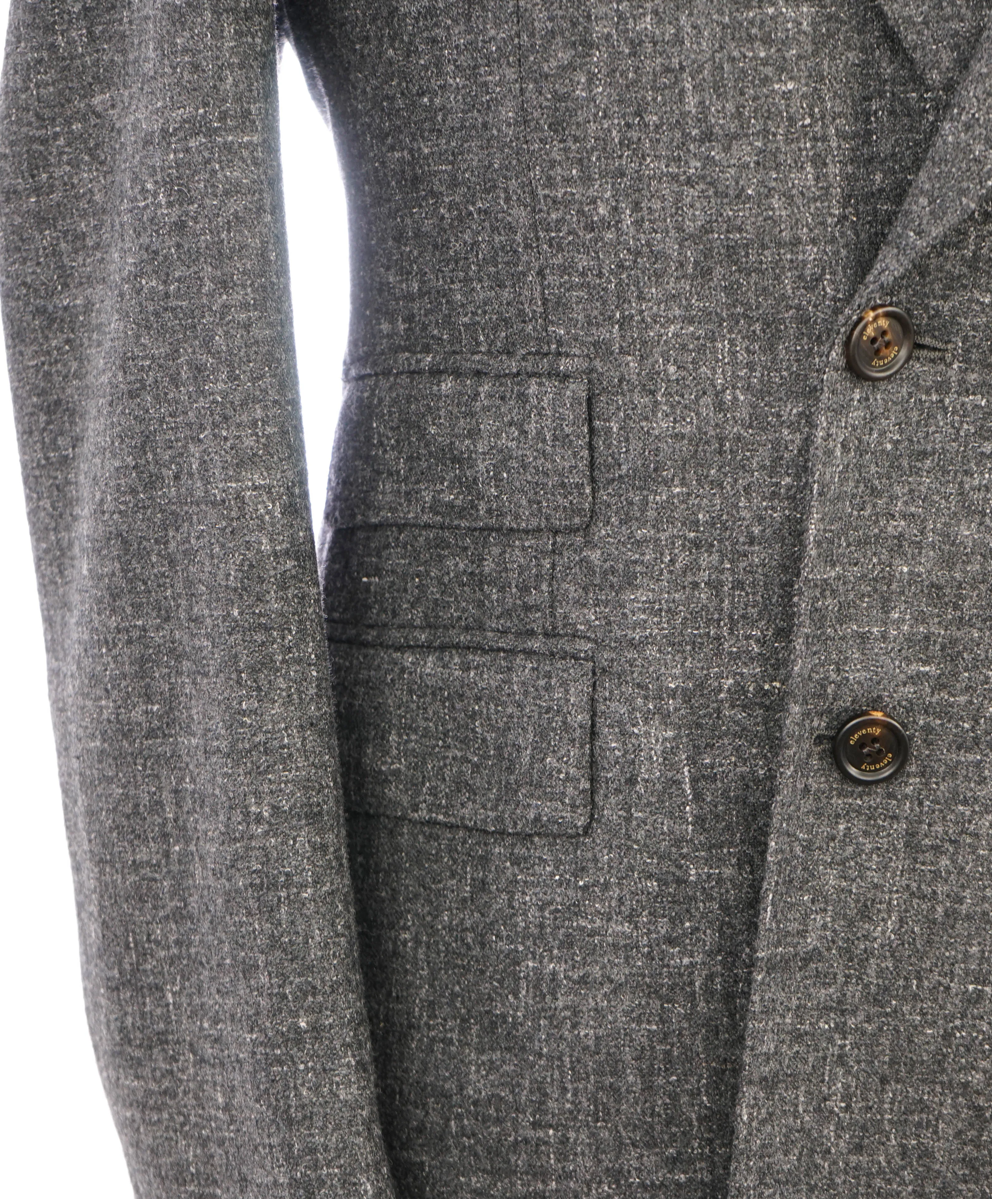 ELEVENTY - "ALPACA & LINEN" PLATINUM Gray Fleck Suit - 40 (50 EU)