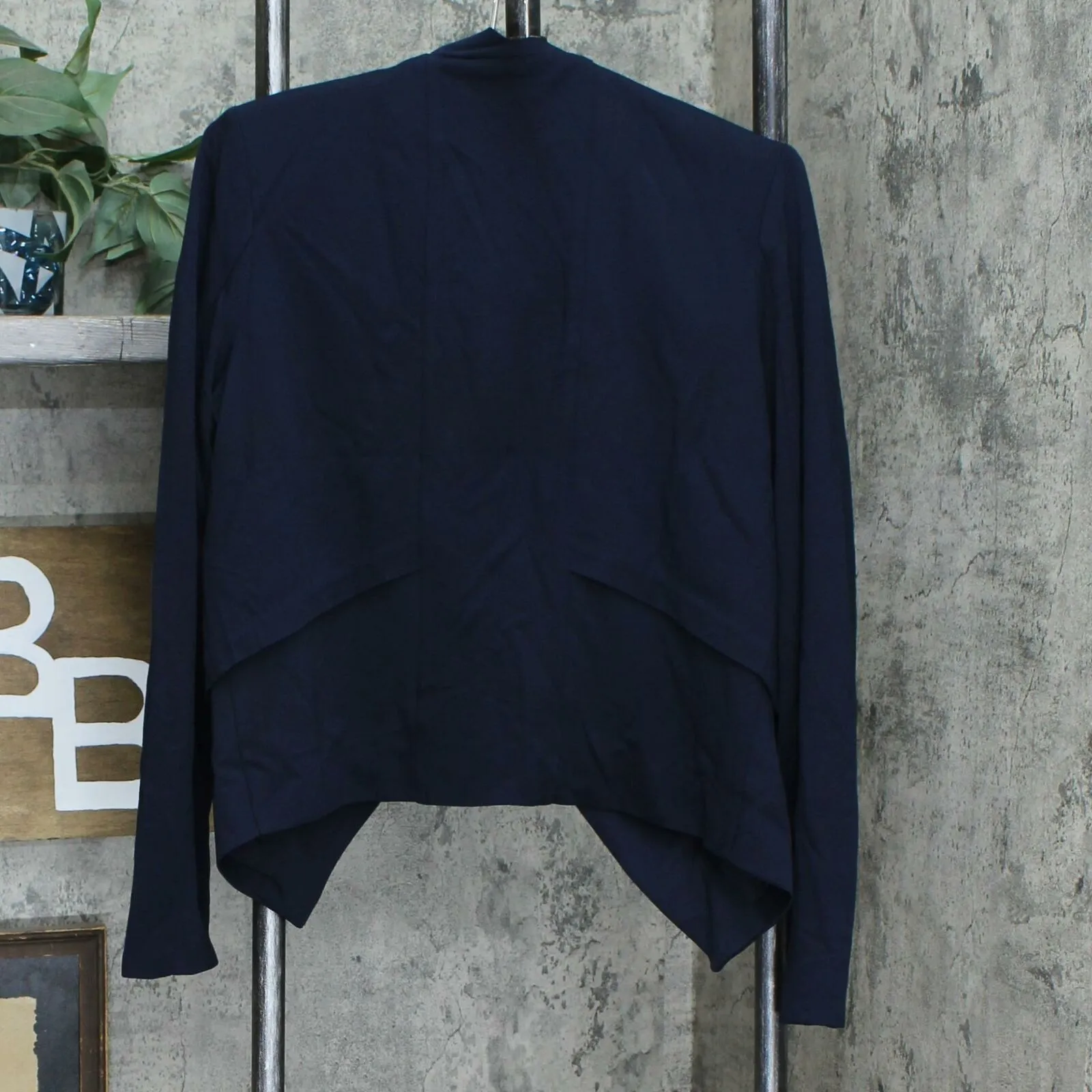Elizabeth & Clarke Women's Ponte Knit Blazer With Staintech Midnight Navy 8
