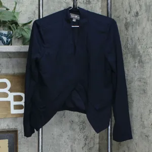 Elizabeth & Clarke Women's Ponte Knit Blazer With Staintech Midnight Navy 8