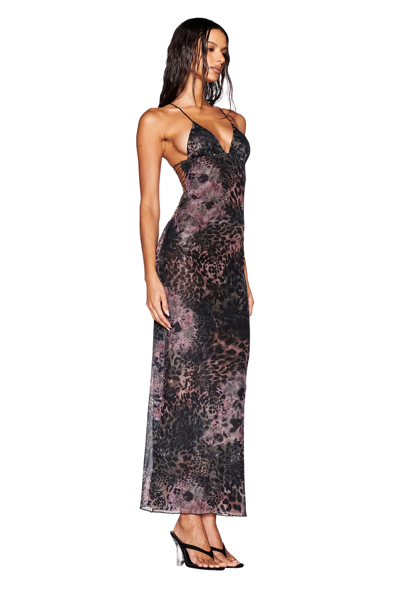 ELLERY DRESS - GREEN : ANIMAL : INSTINCT