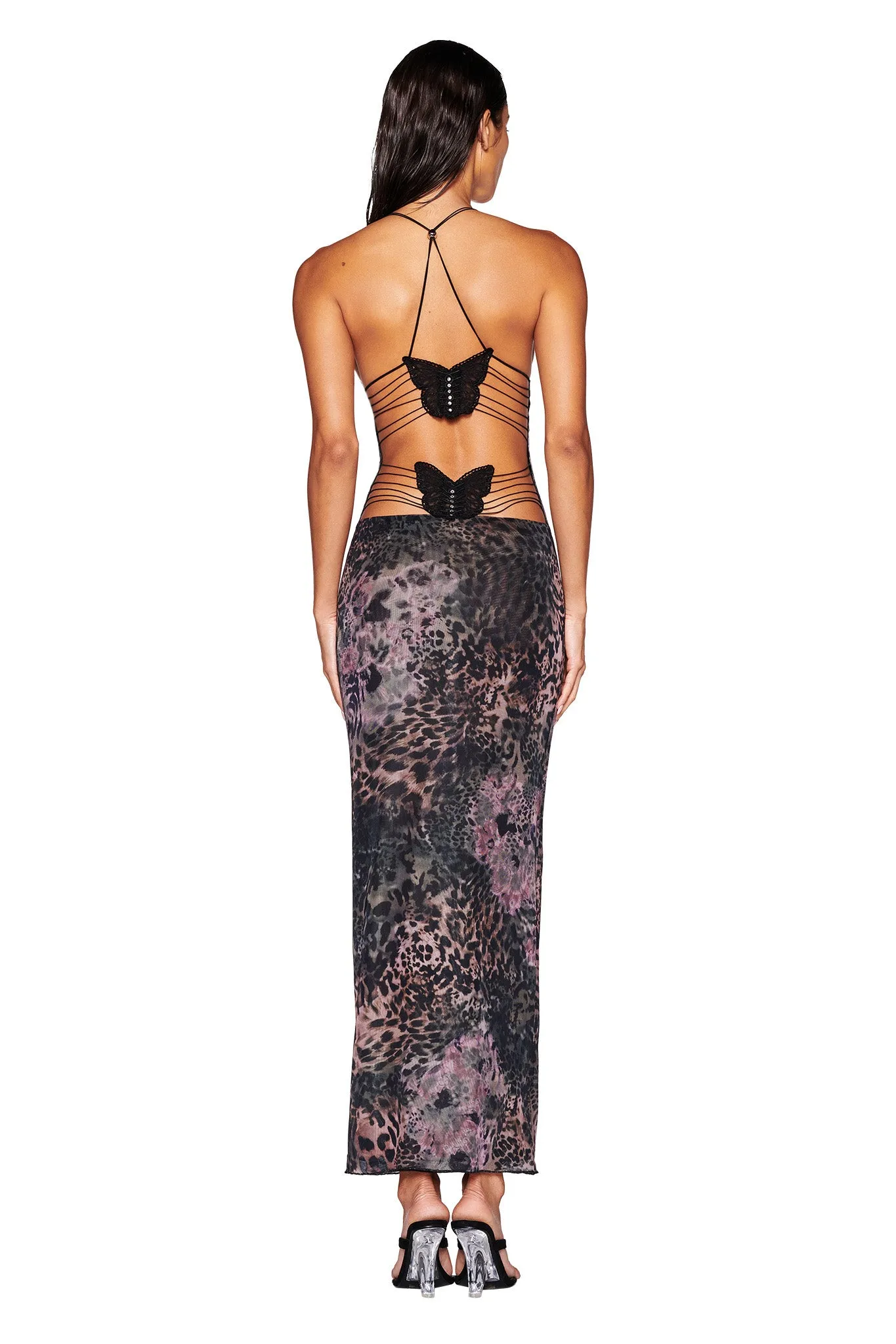 ELLERY DRESS - GREEN : ANIMAL : INSTINCT