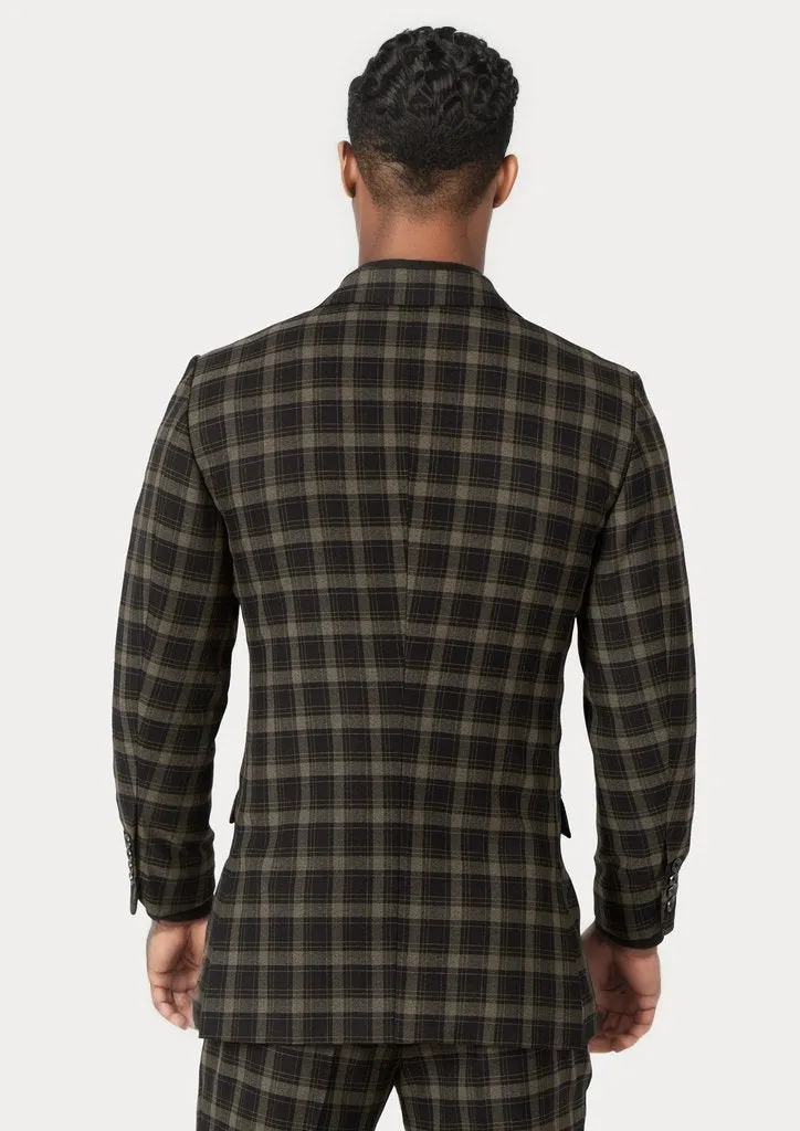 Ellis Black & Gold Check Suit