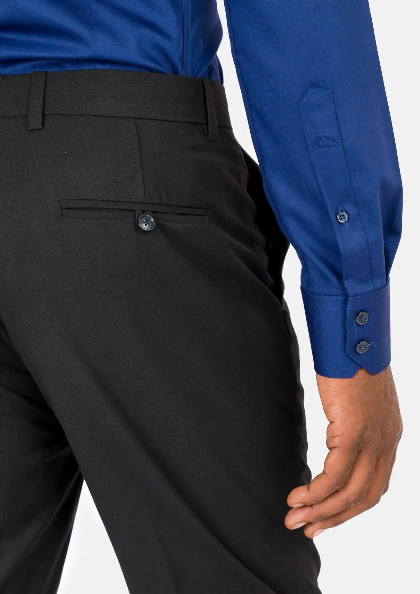 Ellis Black Crosshatch Suit