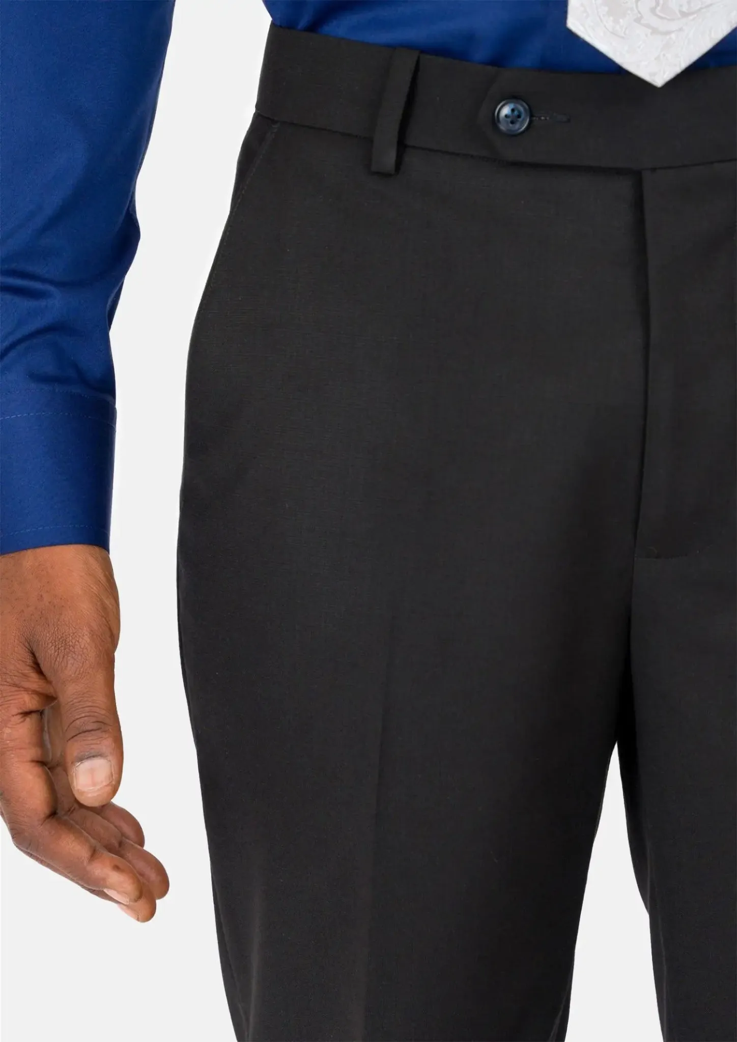 Ellis Black Crosshatch Suit