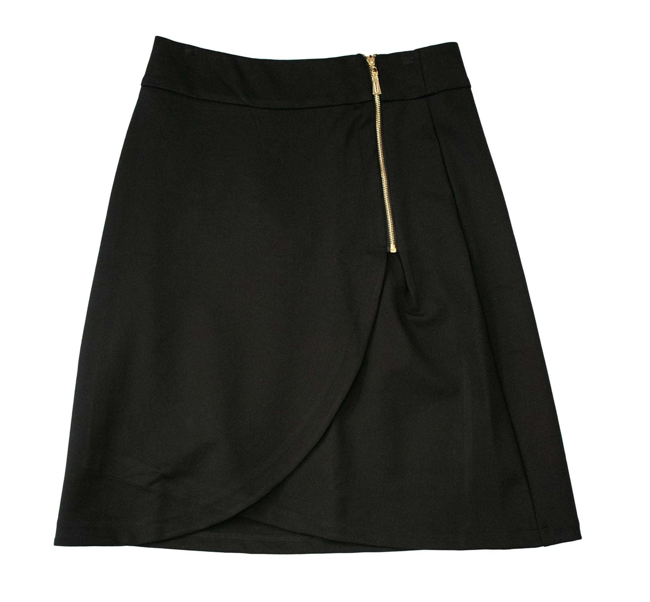 English Italian PolySpandex Black Skirt