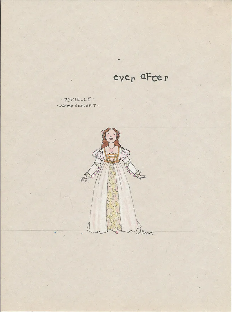 EVER AFTER - Margo Siebert as 'Danielle' Original Sketch by Jess Goldstein