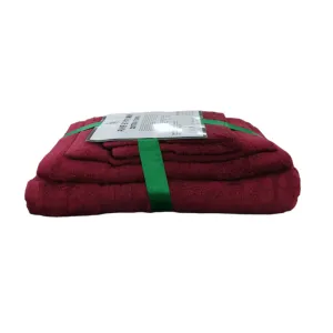 Fine Egyptian Cotton Towels Set 5 Piece Wine