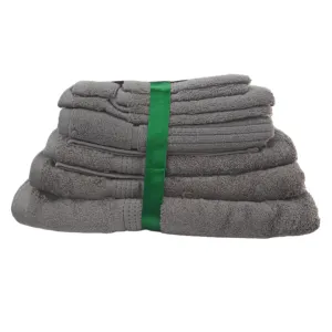 Fine Egyptian Cotton Towels Set 8 Piece Truffle