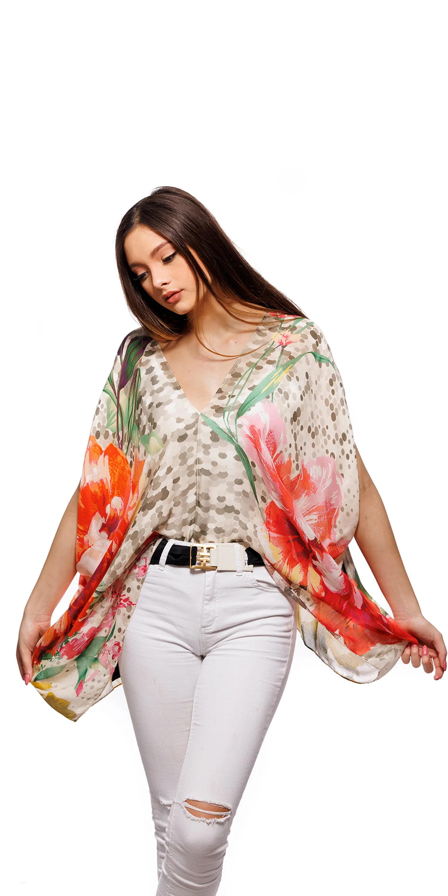 FLORAL GARDEN TUNIC TOP