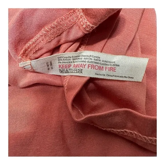 Free People Essential Knit Pajamas in the color Lipgloss (Peach) NWT