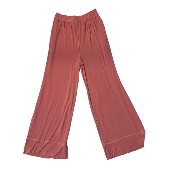 Free People Essential Knit Pajamas in the color Lipgloss (Peach) NWT
