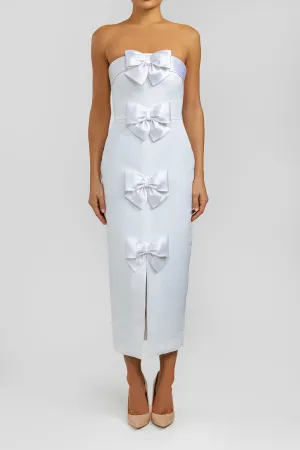 Georgie Silk Faille Midi Dress