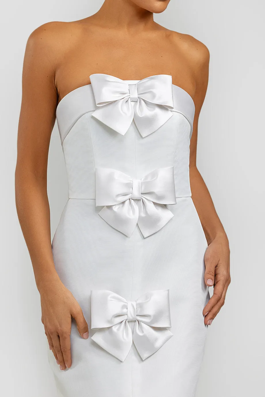 Georgie Silk Faille Midi Dress