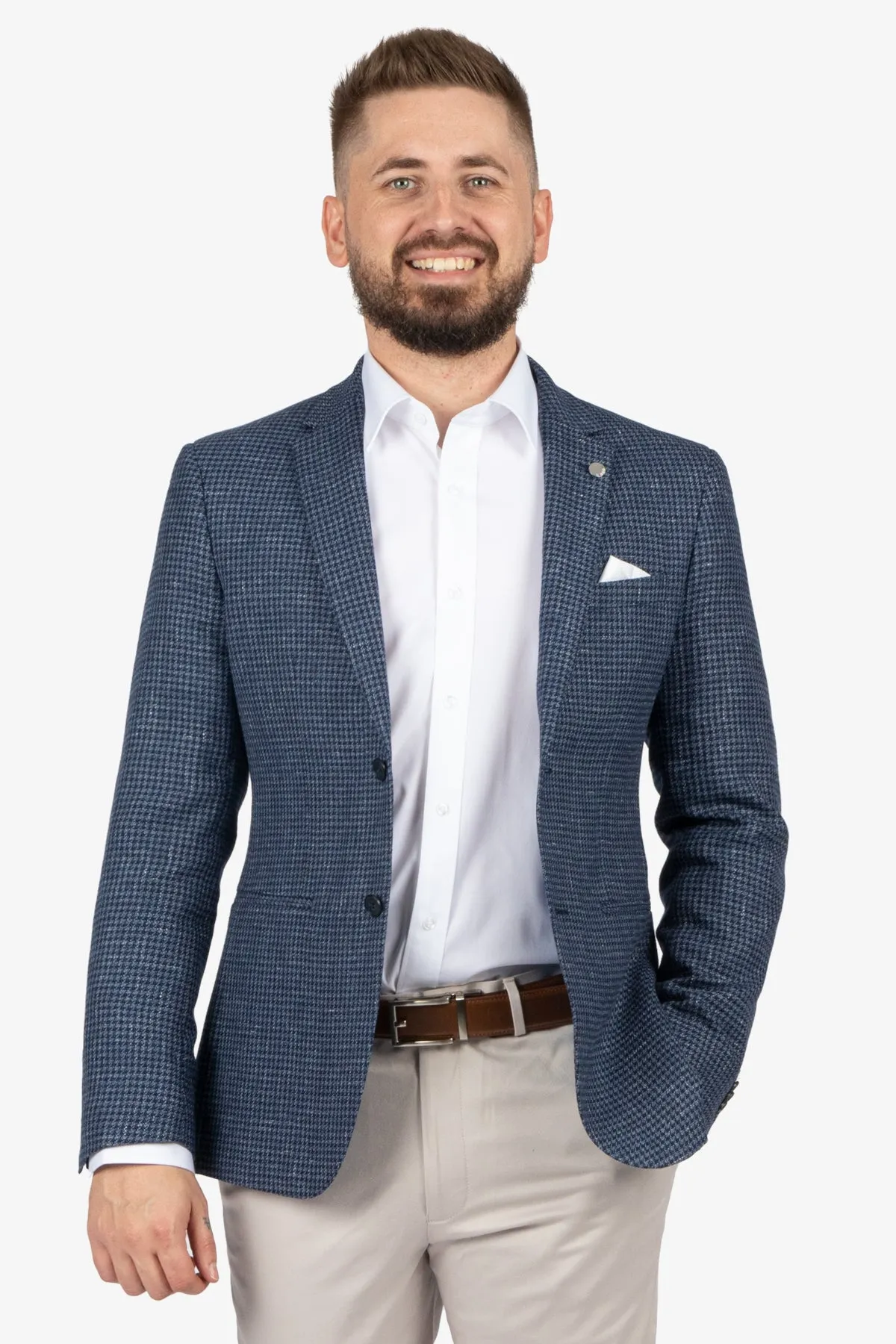 Gibson | Accelerator Linen Look Check Jacket