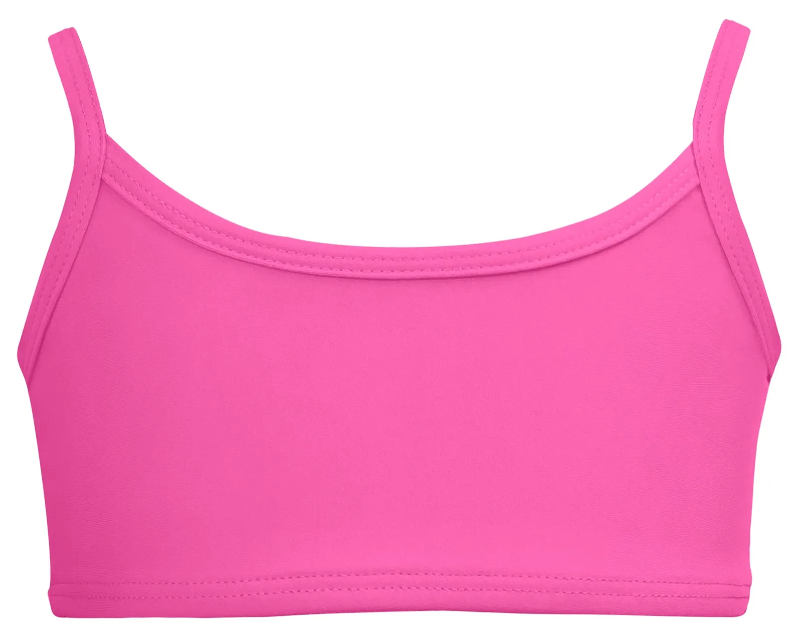 Girls UPF 50  Bikini Swim Top  | Medium Pink