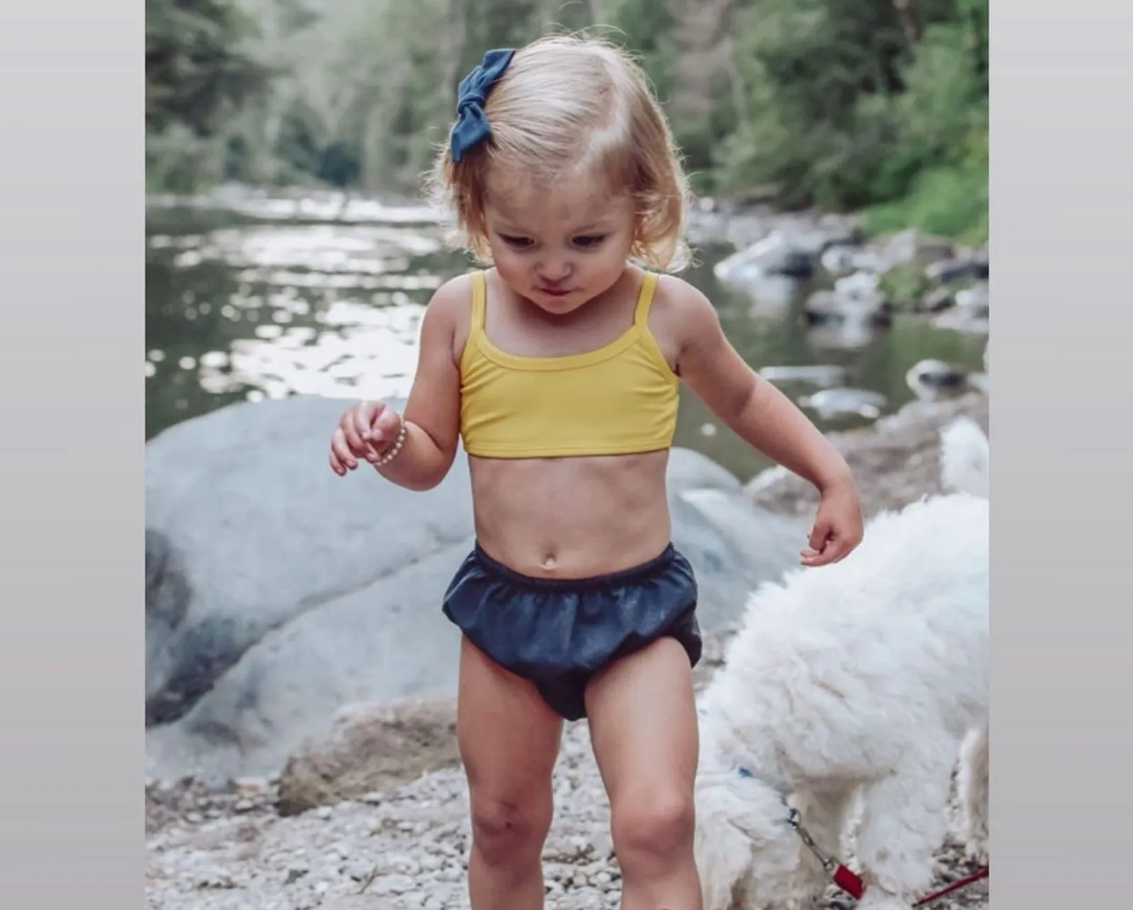 Girls UPF 50  Bikini Swim Top  | Teal