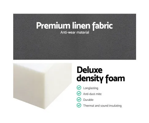 Giselle Bedding Double Size Folding Foam Mattress Portable Bed Mat Dark Grey