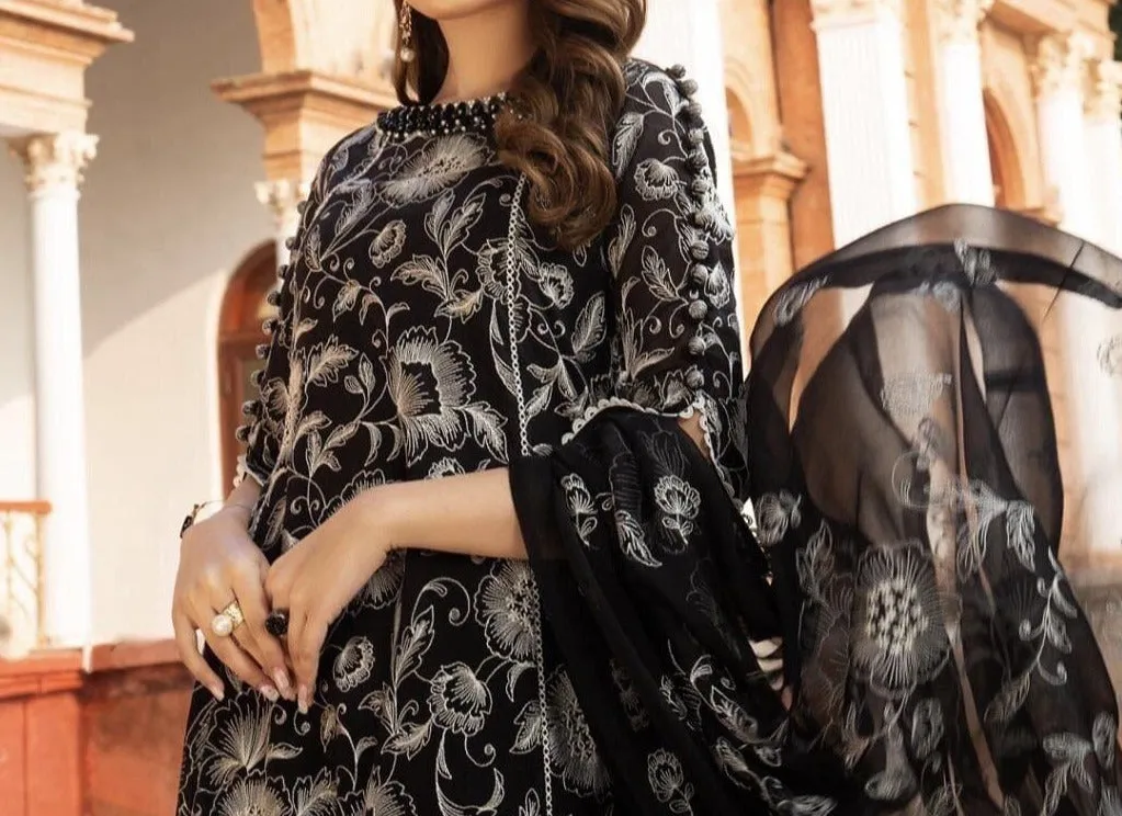 Grace W616-Embroidered 2pc Linen Dress
