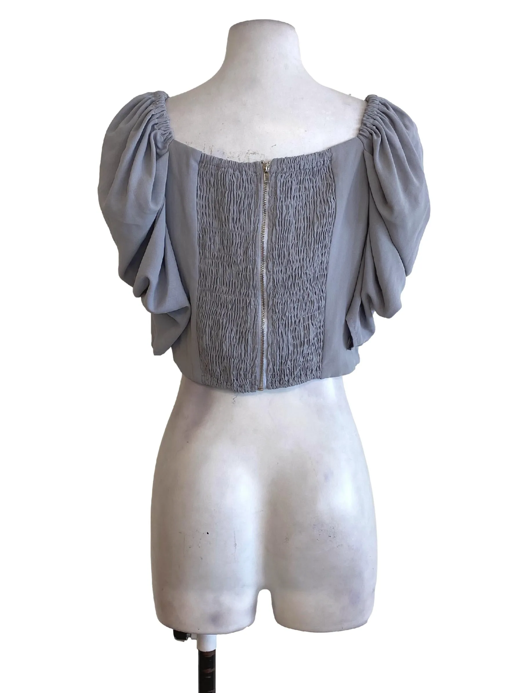 Grey Checkered Wide Leg Pants
