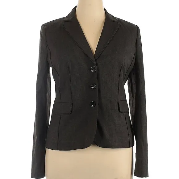 HALOGEN size 14 brown fitted jacket blazer in excellent condition