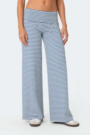 Hazel Blues® |  Striped Wide Leg Pants
