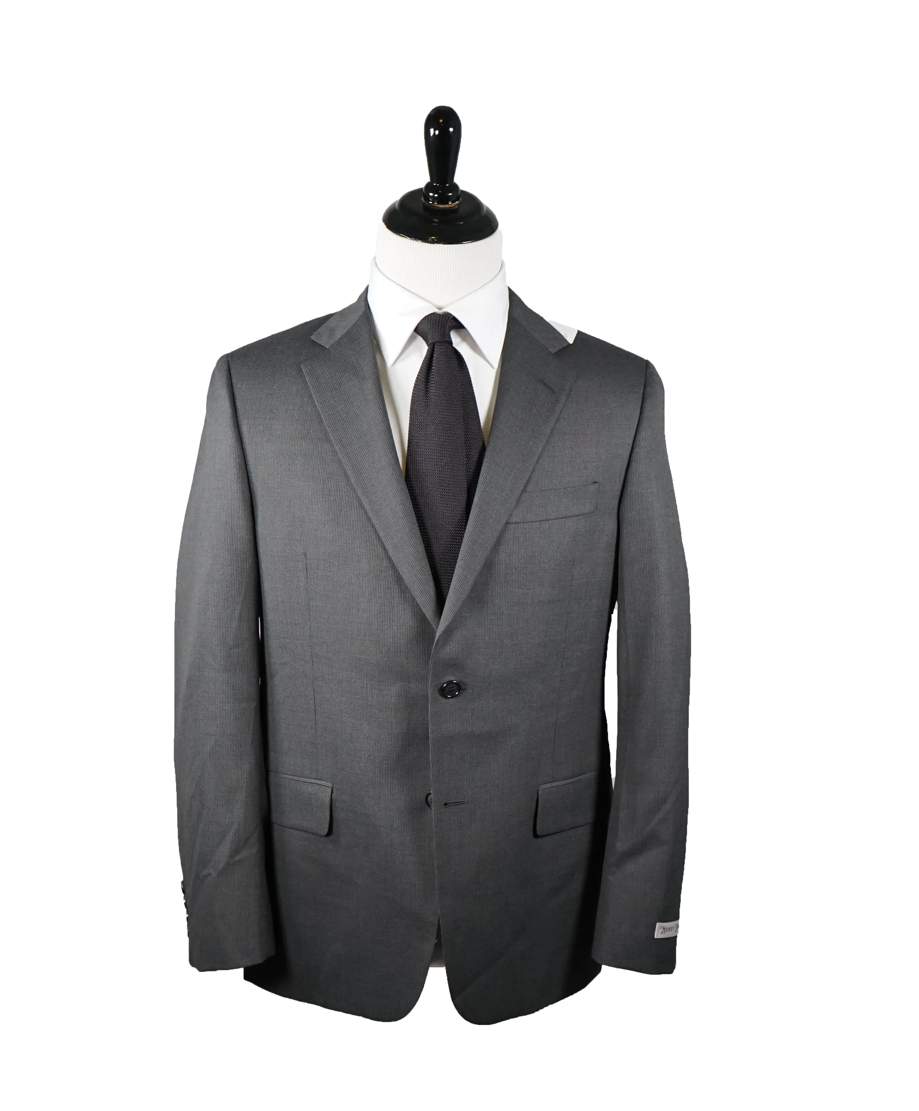 HICKEY FREEMAN - Gray Micro Striped Wool Suit “Milburn II" - 40R