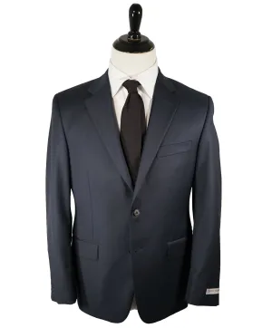 HICKEY FREEMAN - Navy Blue Textured Solid Suit - 40S