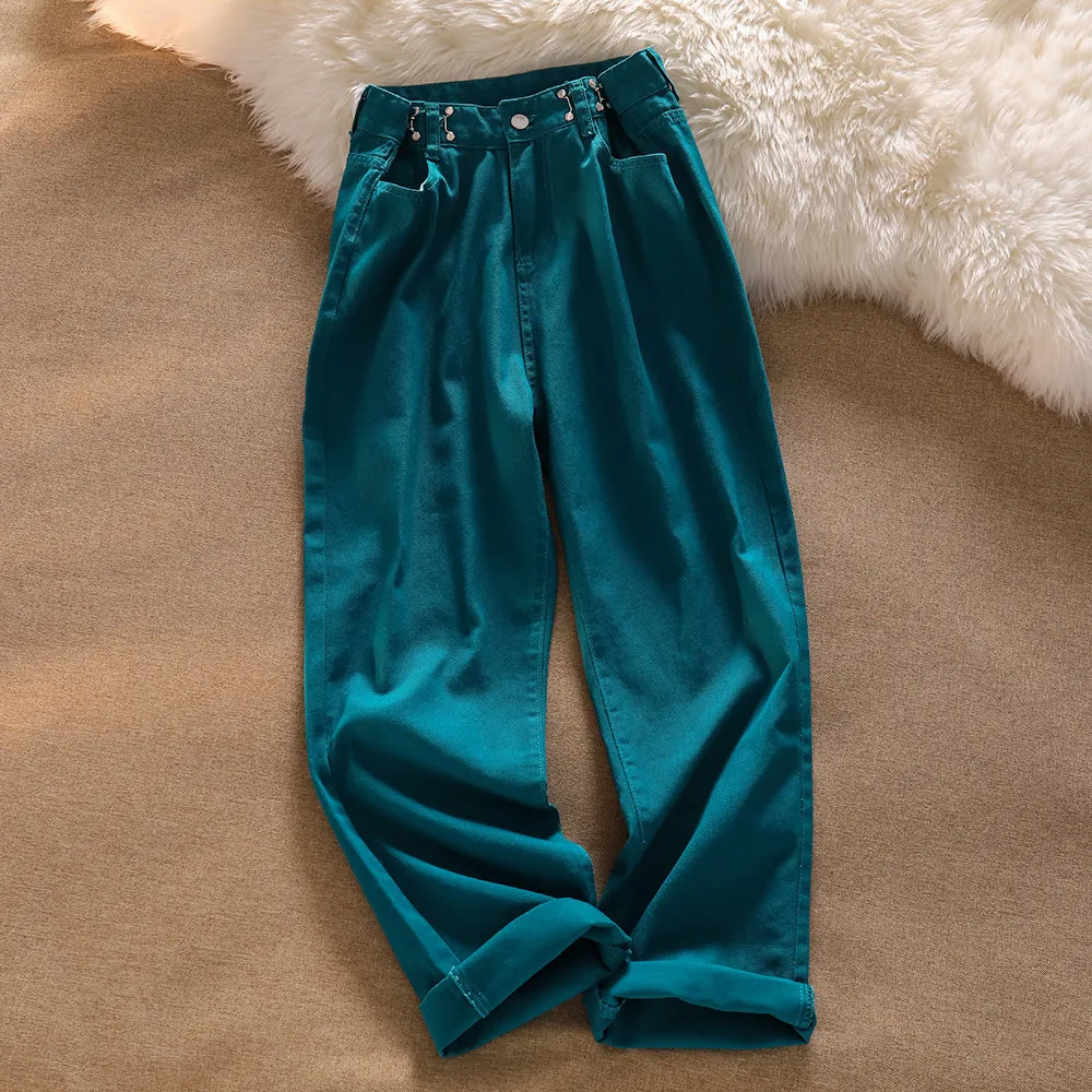 HIGH WAIST WIDE LEG JEANS UB97011