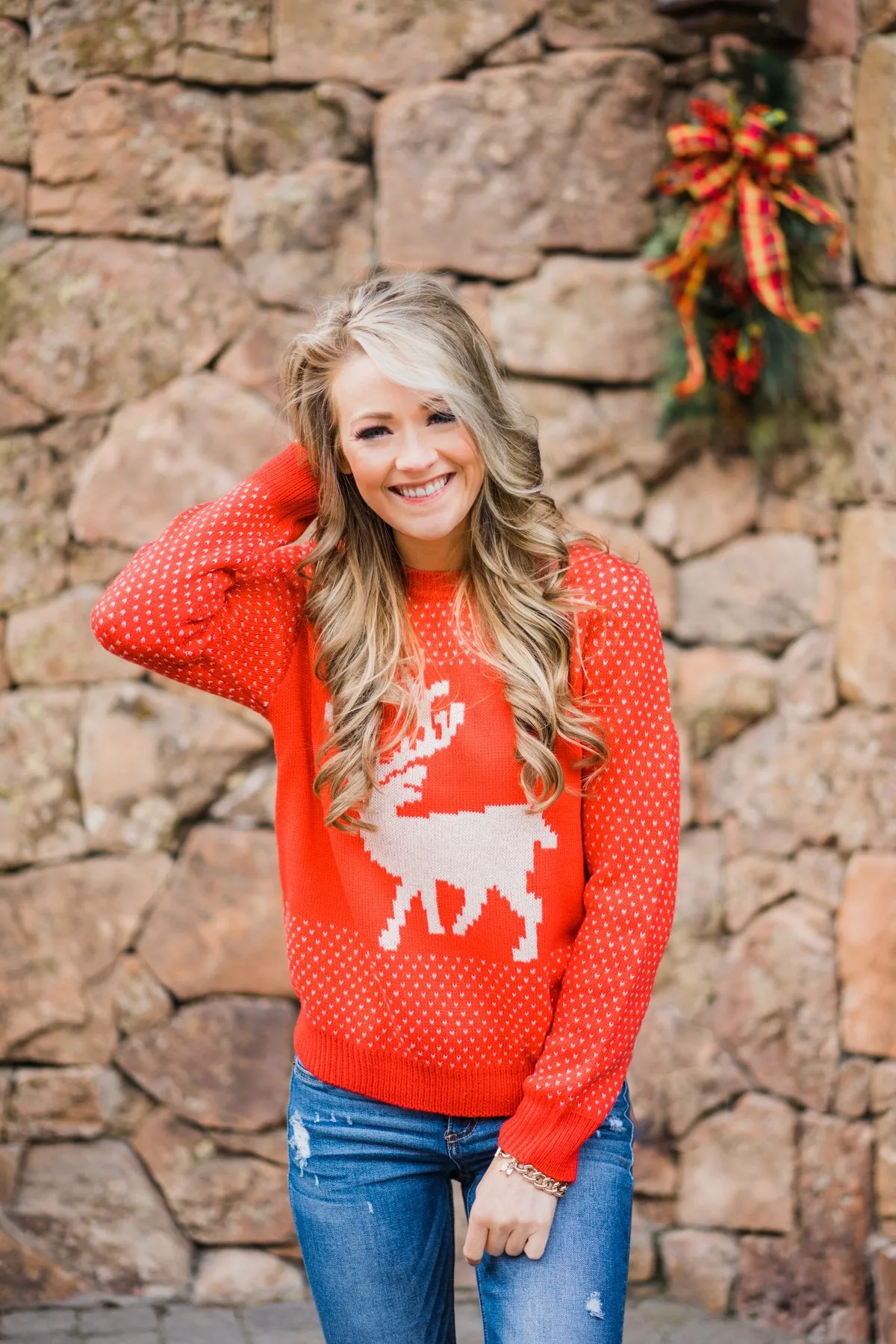 Holly Jolly Sweater ~ Red