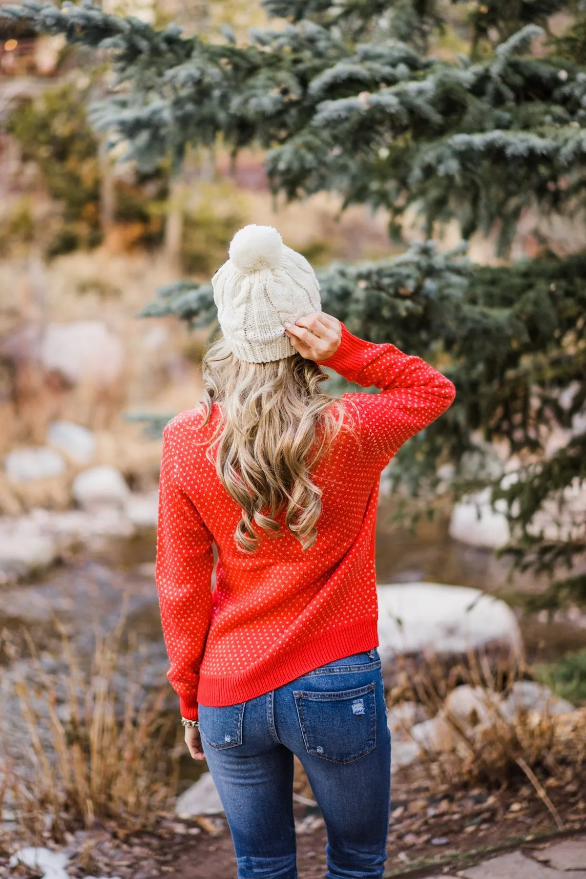 Holly Jolly Sweater ~ Red
