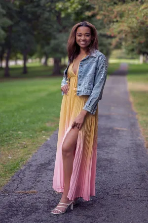 Holly Pleated Maxi Dress