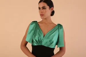 Honora Duchess Satin Pencil Dress
