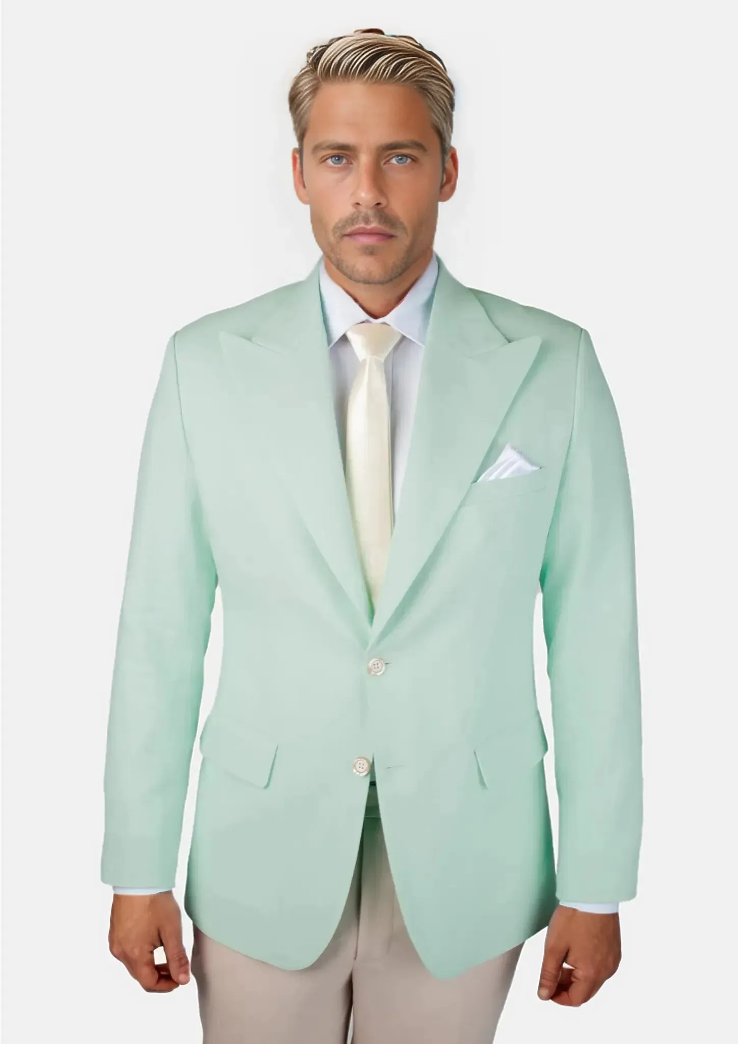 Hudson Mint Green Linen Blend Jacket