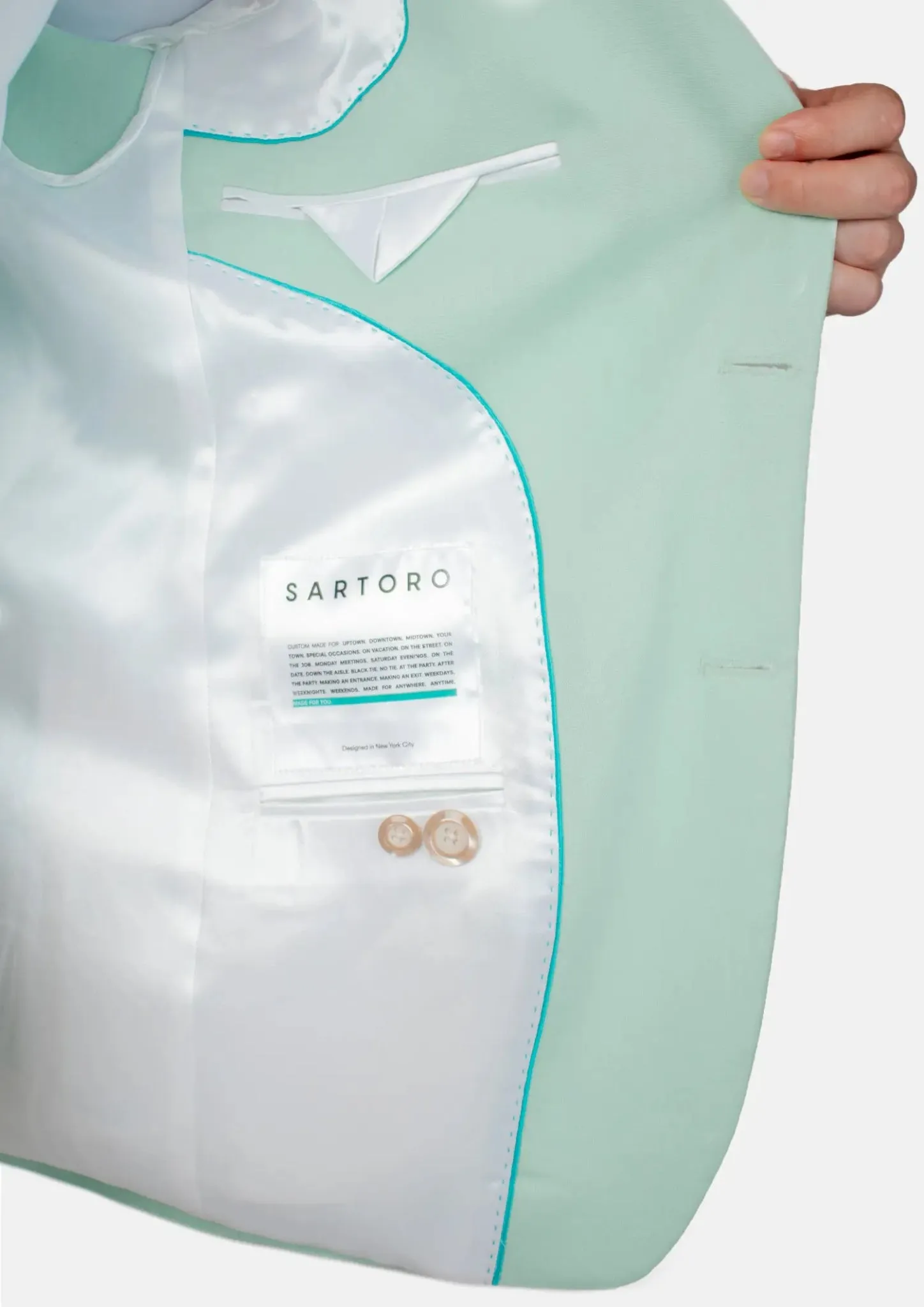 Hudson Mint Green Linen Blend Jacket
