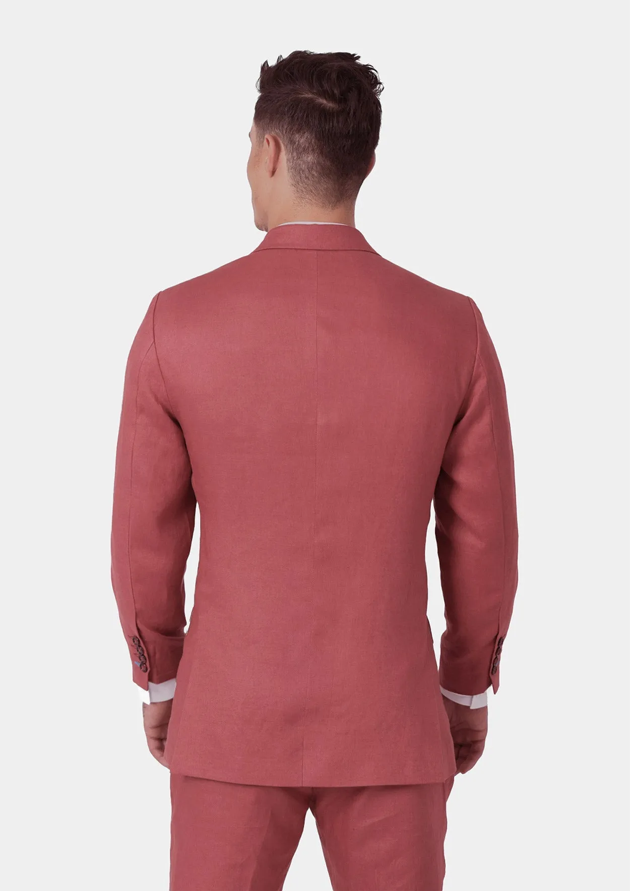 Hudson Tuscan Red Linen Suit