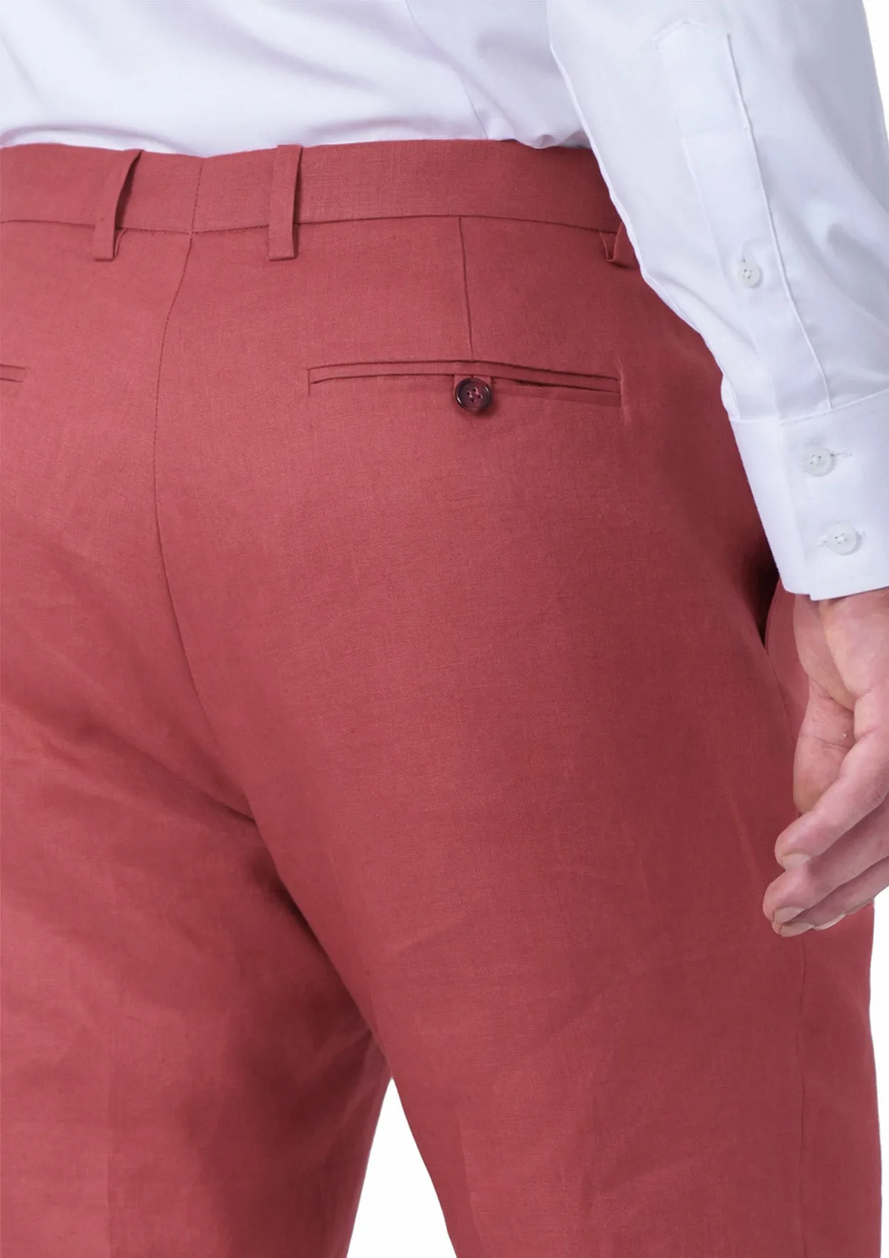 Hudson Tuscan Red Linen Suit