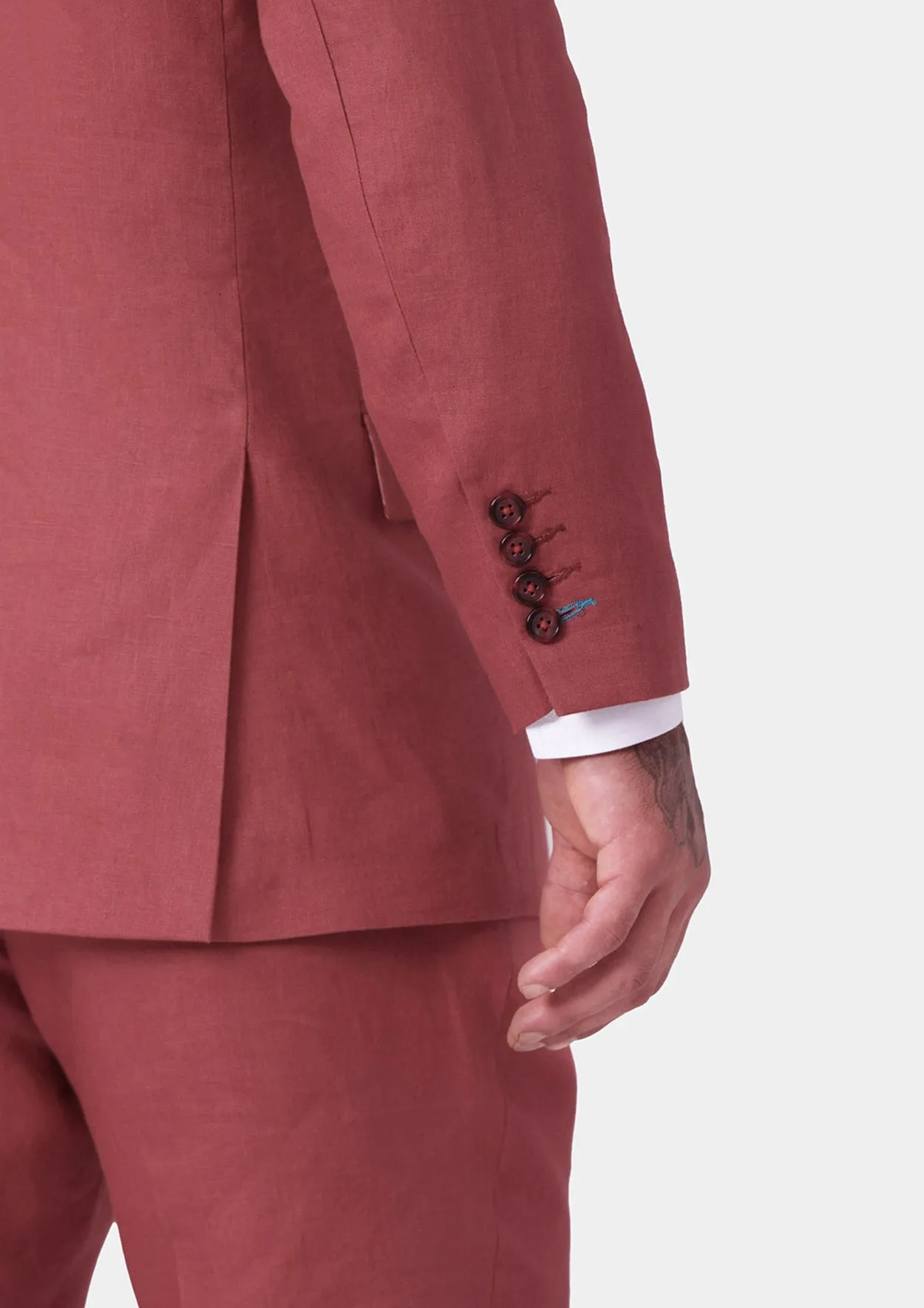 Hudson Tuscan Red Linen Suit