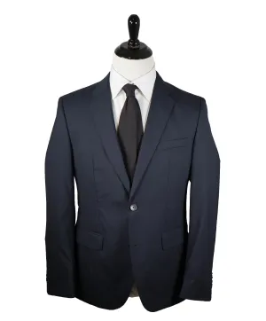 HUGO BOSS - Navy Tonal Stripe ”Travel" Suit W Horn Buttons - 38R