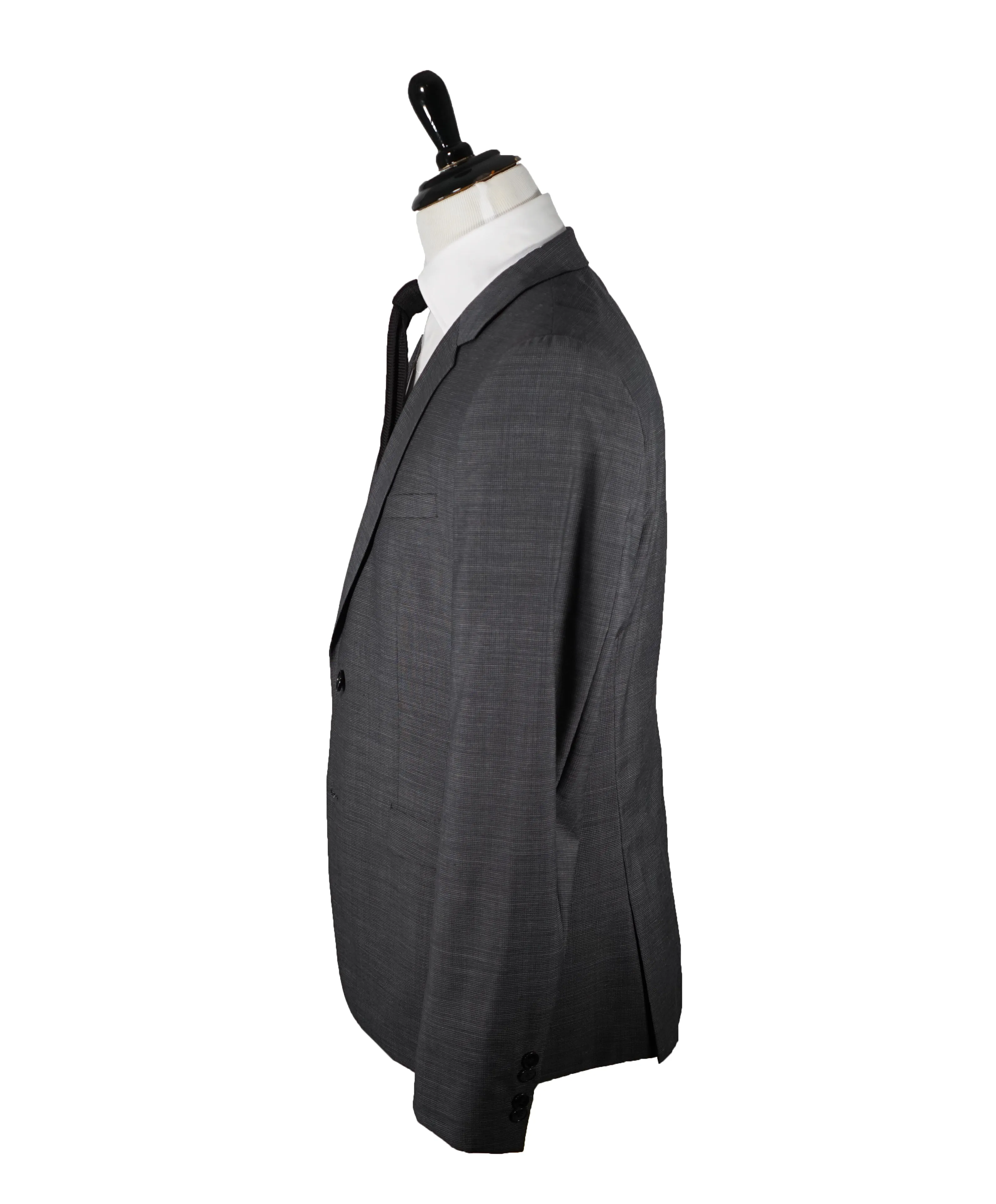 HUGO BOSS - Notch Lapel Microcheck Suit - 44R